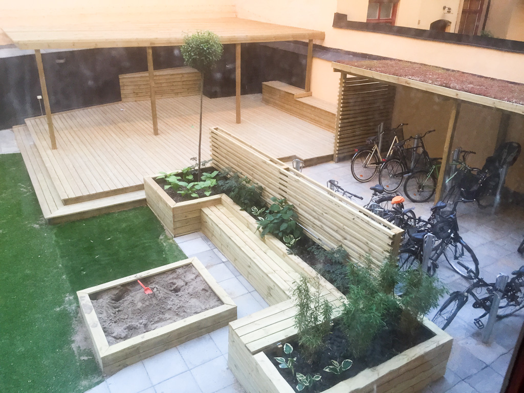 Brf innergårdar renovering trädgårdsdesign i stockholm o malmö ...